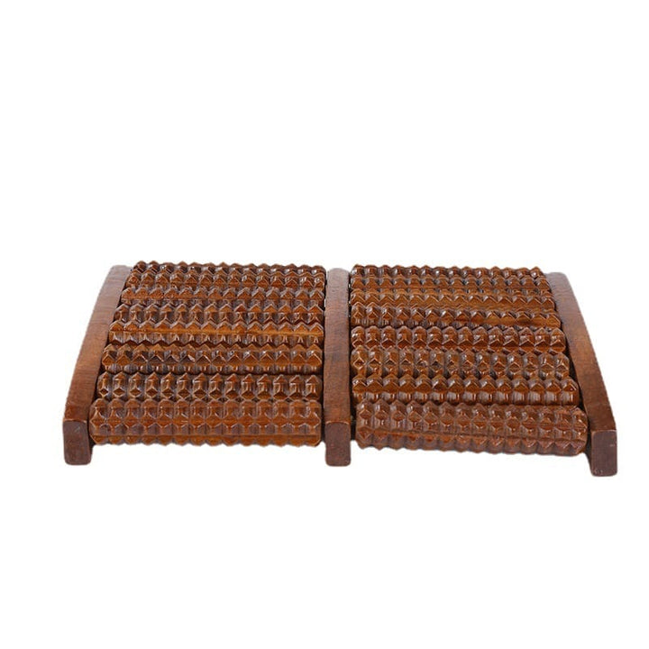 Rodillo Doble de Madera para Pie